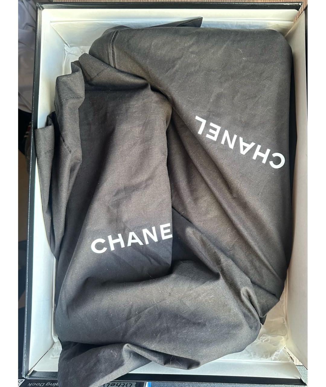 CHANEL Черные резиновые сапоги, фото 7
