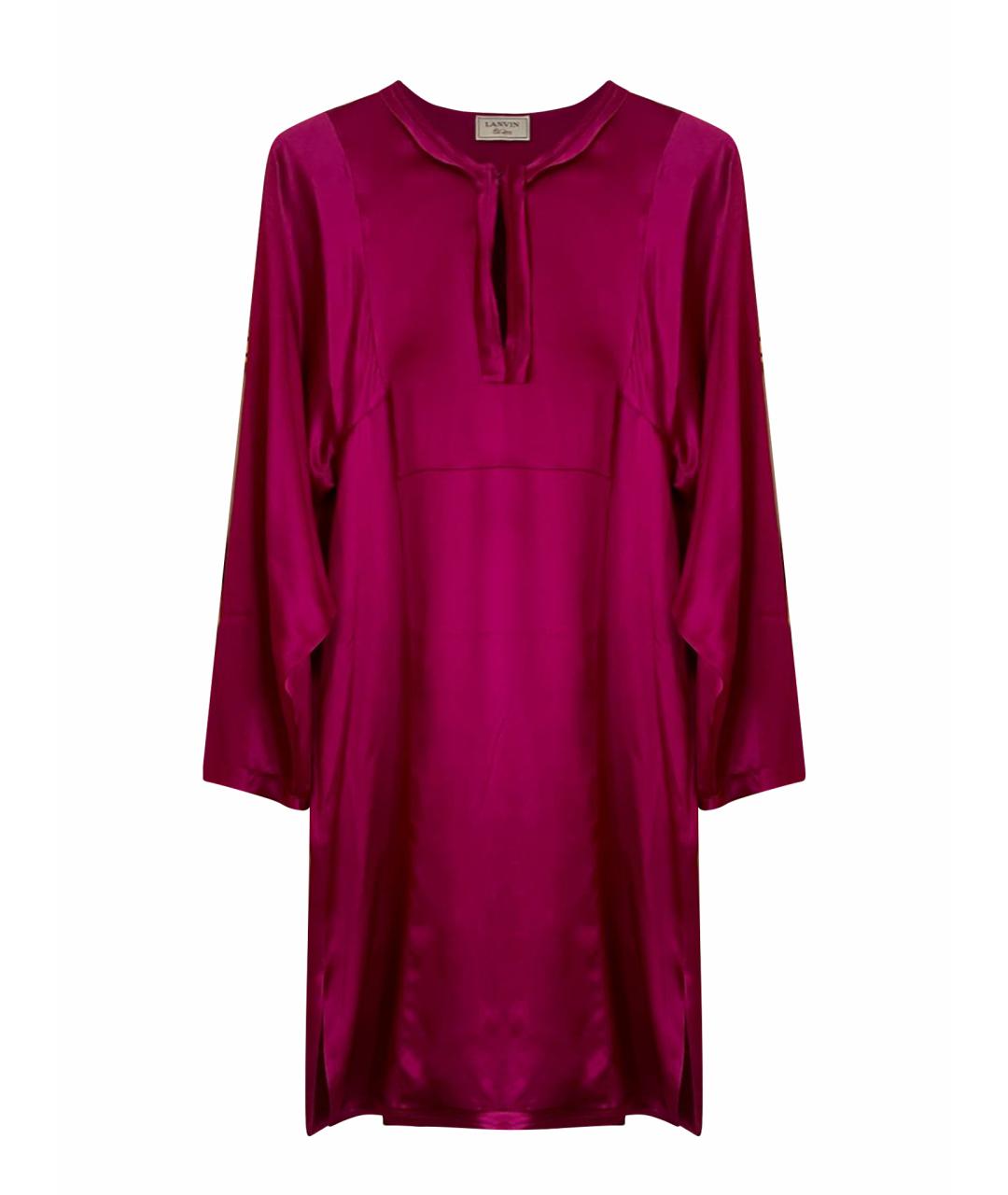 LANVIN Фуксия шерстяное платье, фото 1