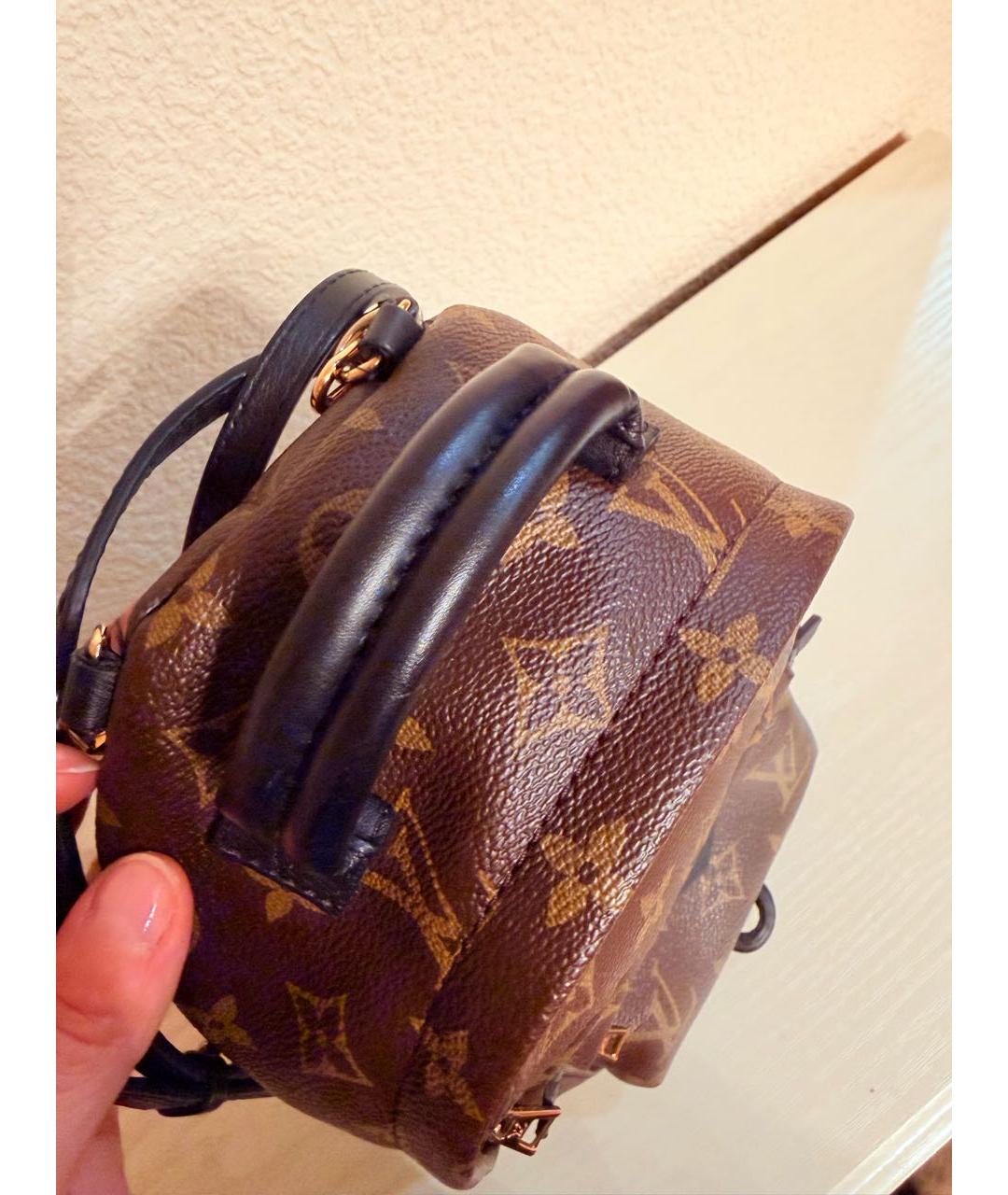 LOUIS VUITTON Коричневый рюкзак из канвы, фото 4