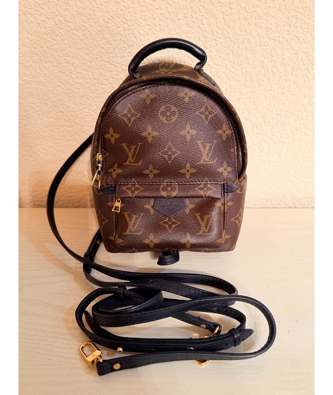 LOUIS VUITTON Коричневый рюкзак из канвы, фото 9