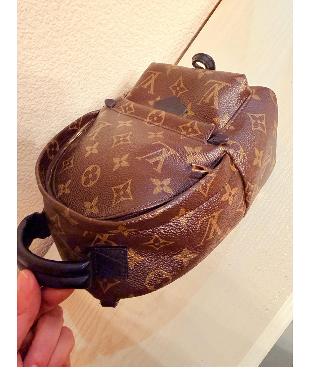 LOUIS VUITTON Коричневый рюкзак из канвы, фото 3