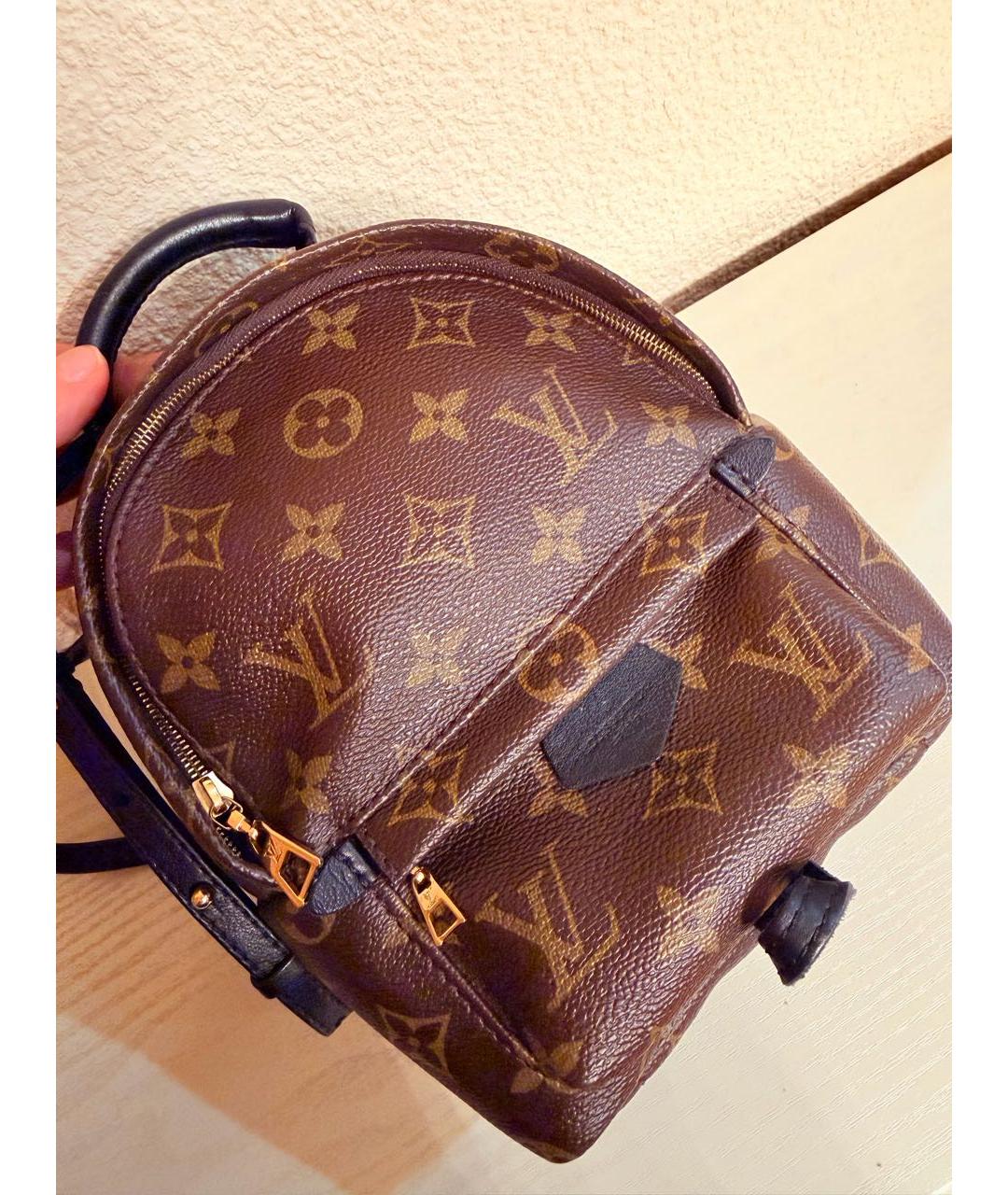 LOUIS VUITTON Коричневый рюкзак из канвы, фото 8
