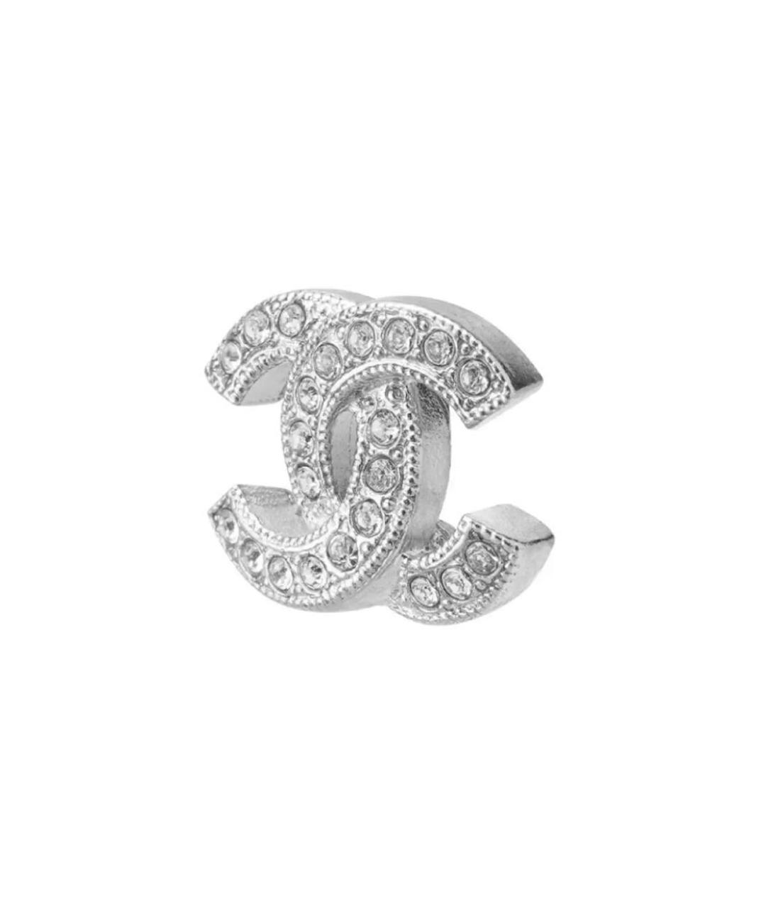 CHANEL Серебряные металлические серьги, фото 3