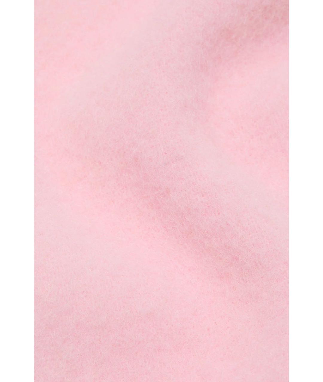 ACNE STUDIOS Розовый шерстяной шарф, фото 4