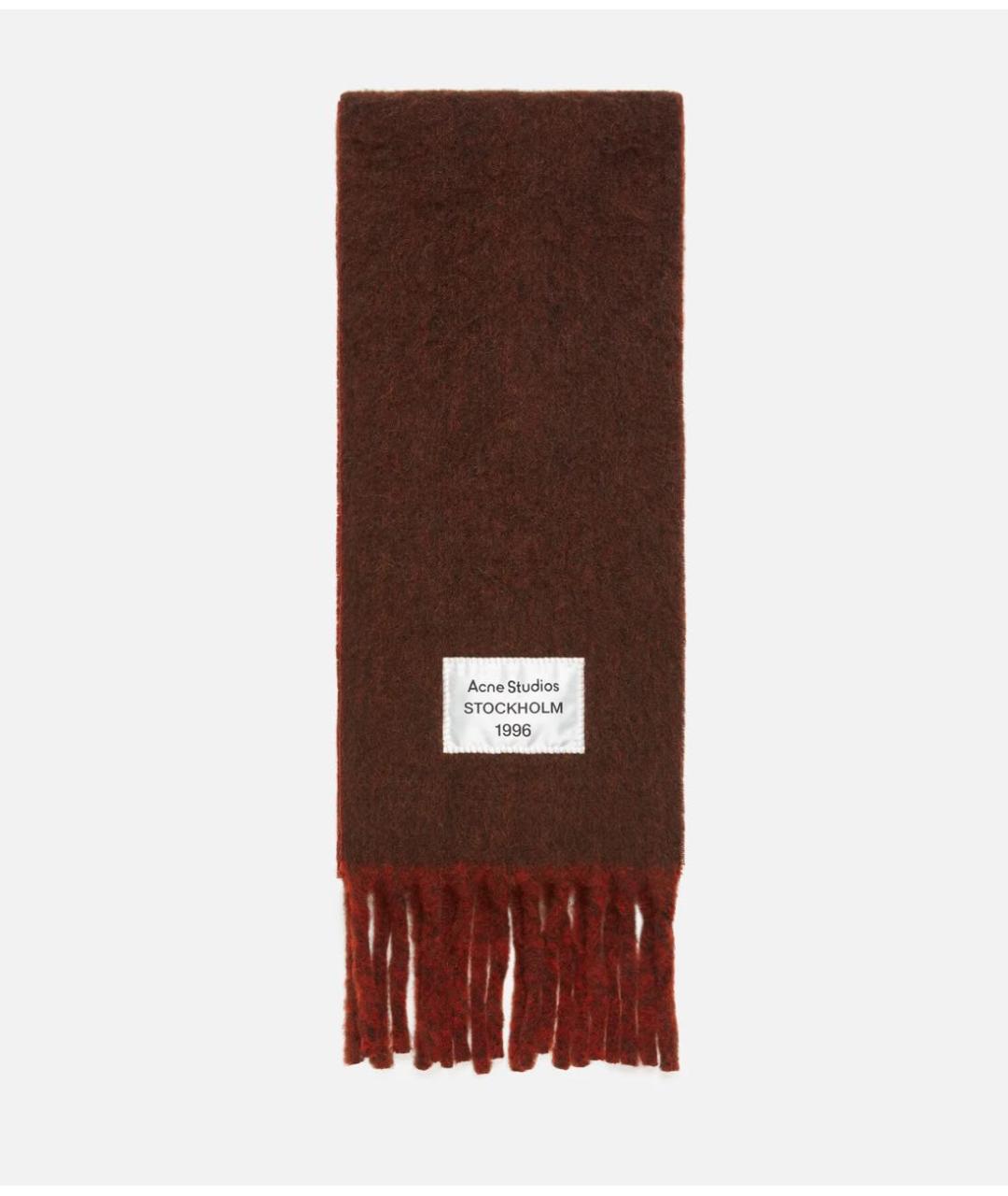 ACNE STUDIOS Коричневый шарф, фото 5