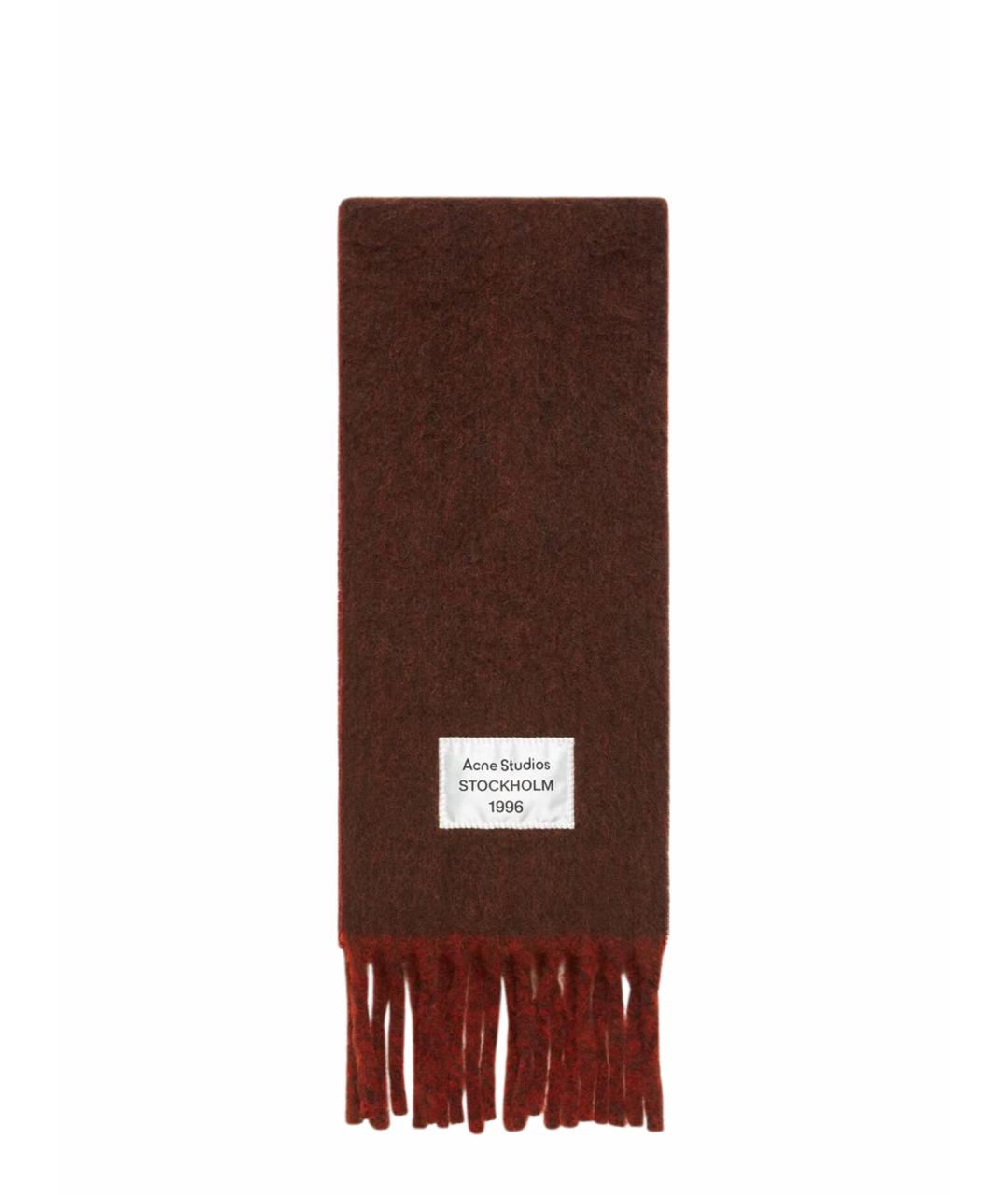 ACNE STUDIOS Коричневый шарф, фото 1