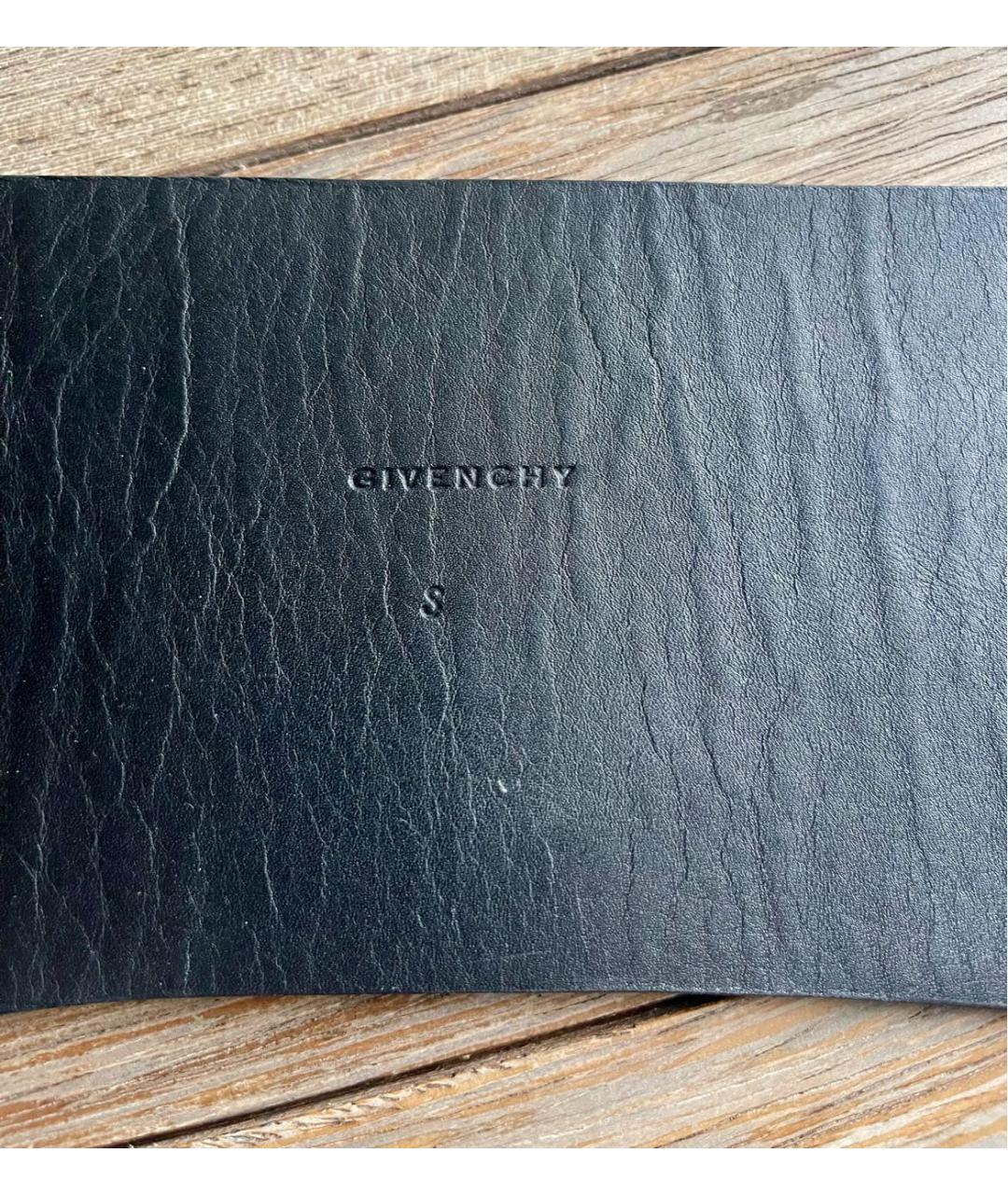GIVENCHY Черный кожаный ремень, фото 3