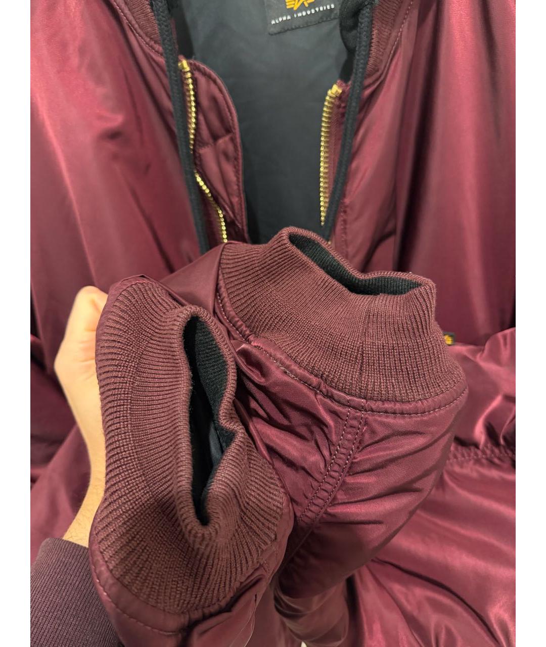 VETEMENTS Бордовая синтетическая куртка, фото 8