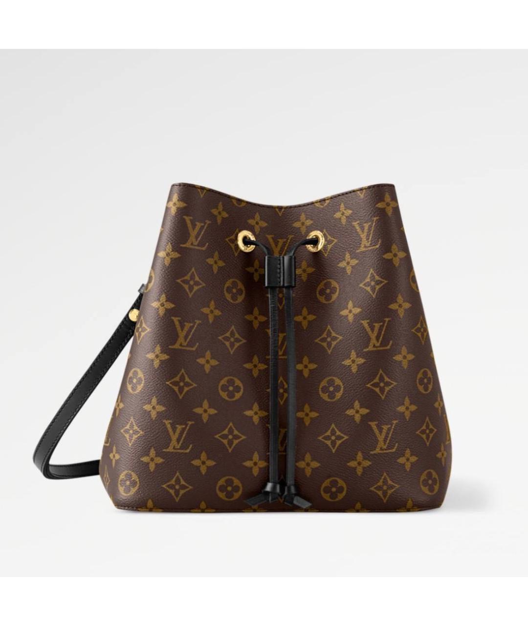 LOUIS VUITTON Коричневая сумка через плечо из канвы, фото 4