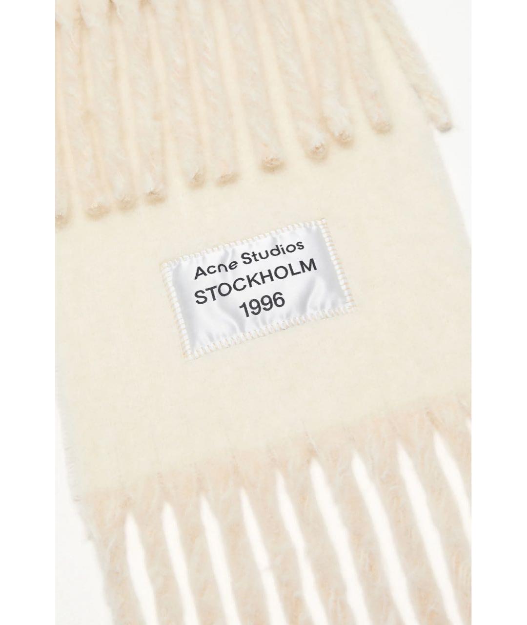 ACNE STUDIOS Бежевый шарф, фото 2