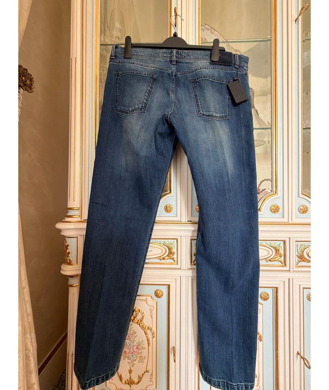 KITON Синие хлопковые джинсы, фото 2