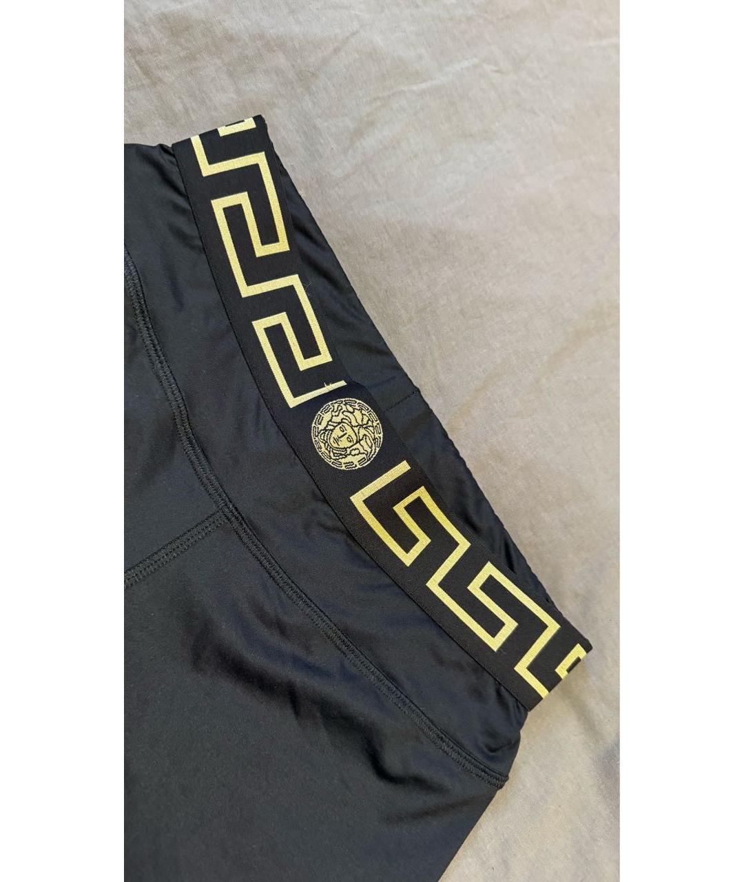 VERSACE Черные полиамидовые спортивные брюки и шорты, фото 3