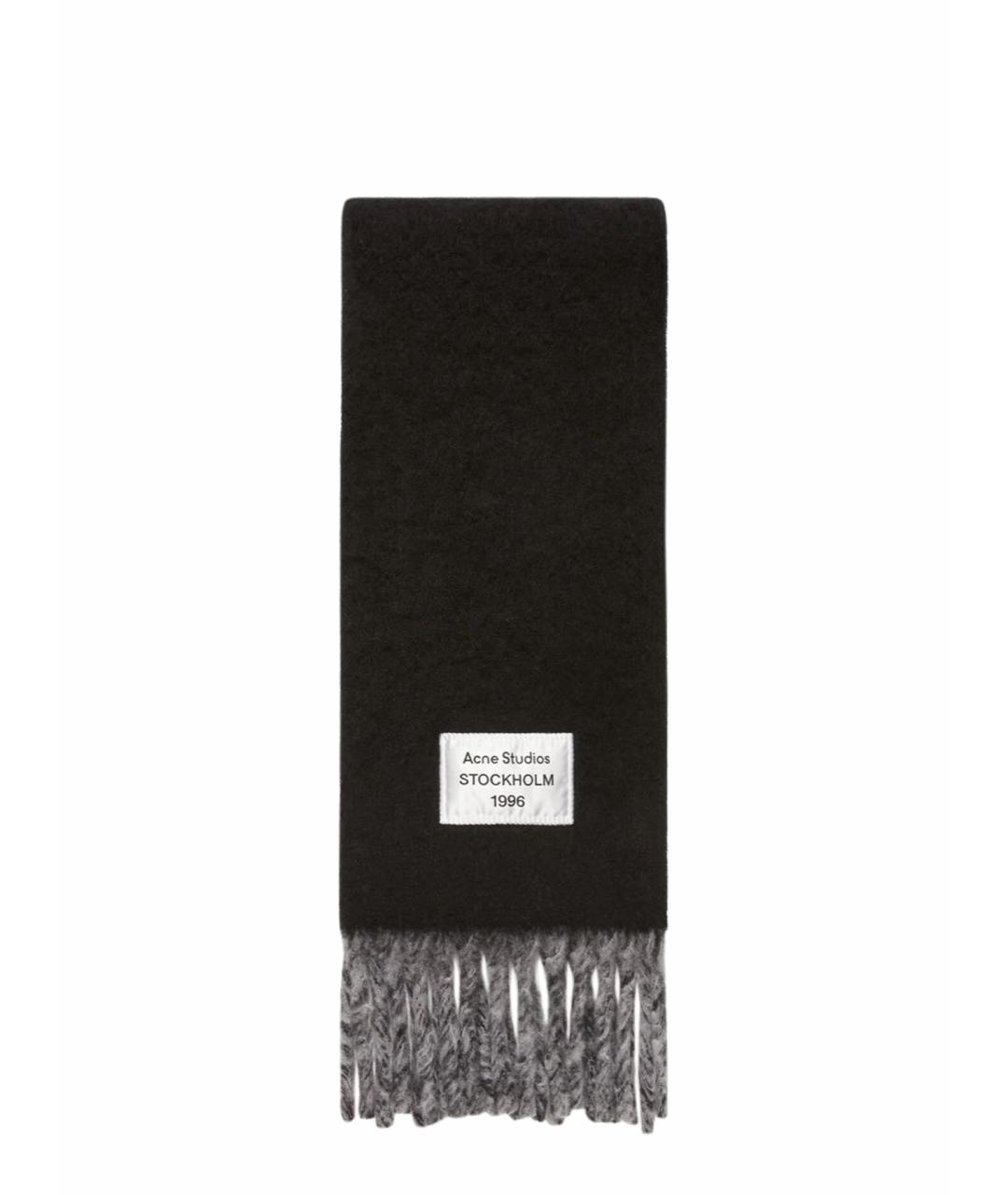 ACNE STUDIOS Черный шарф, фото 1
