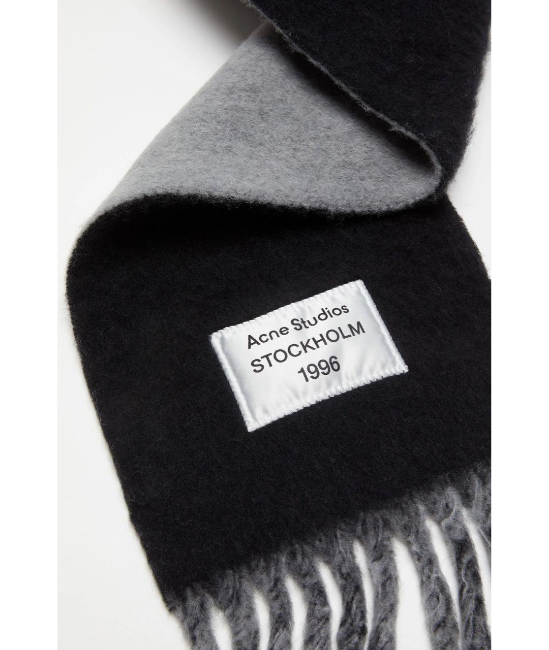 ACNE STUDIOS Черный шарф, фото 3