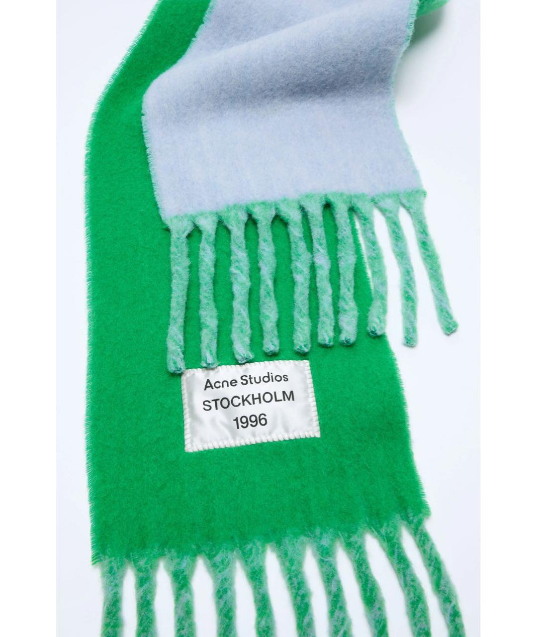 ACNE STUDIOS Зеленый шарф, фото 3