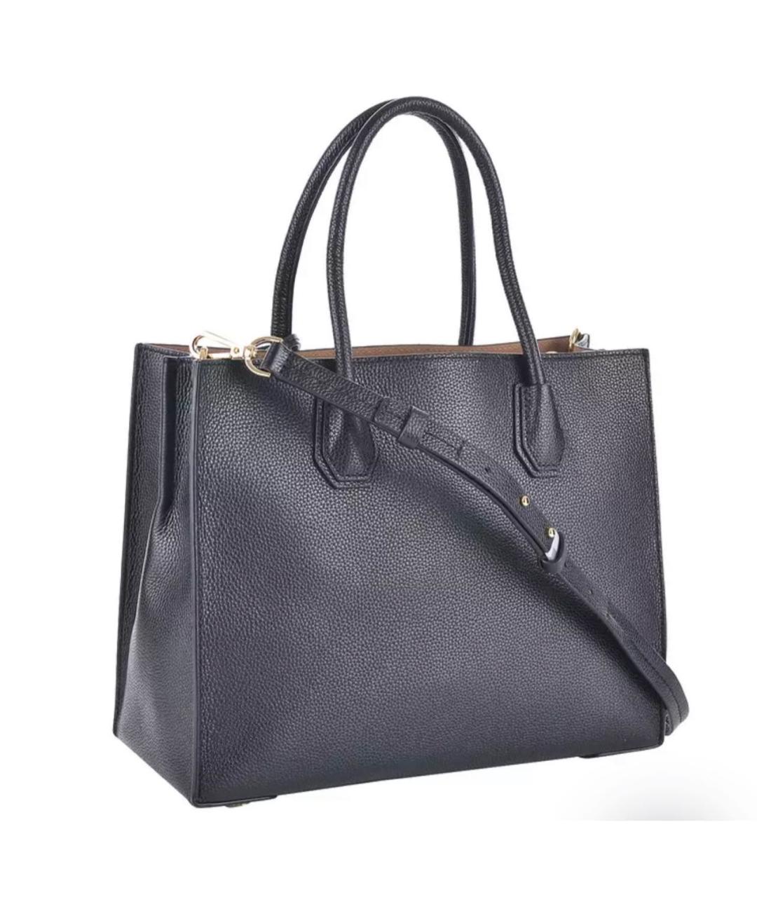 MICHAEL KORS Черная кожаная сумка через плечо, фото 3