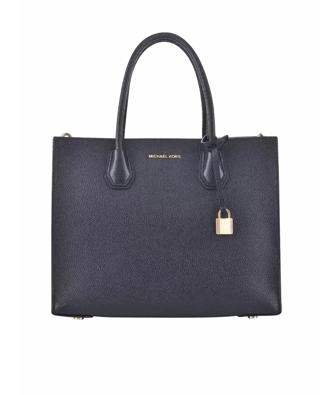 MICHAEL KORS Черная кожаная сумка через плечо, фото 1