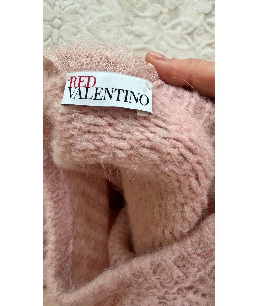 RED VALENTINO Розовый шерстяной джемпер / свитер, фото 4