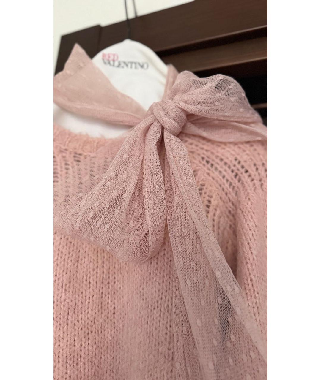 RED VALENTINO Розовый шерстяной джемпер / свитер, фото 3