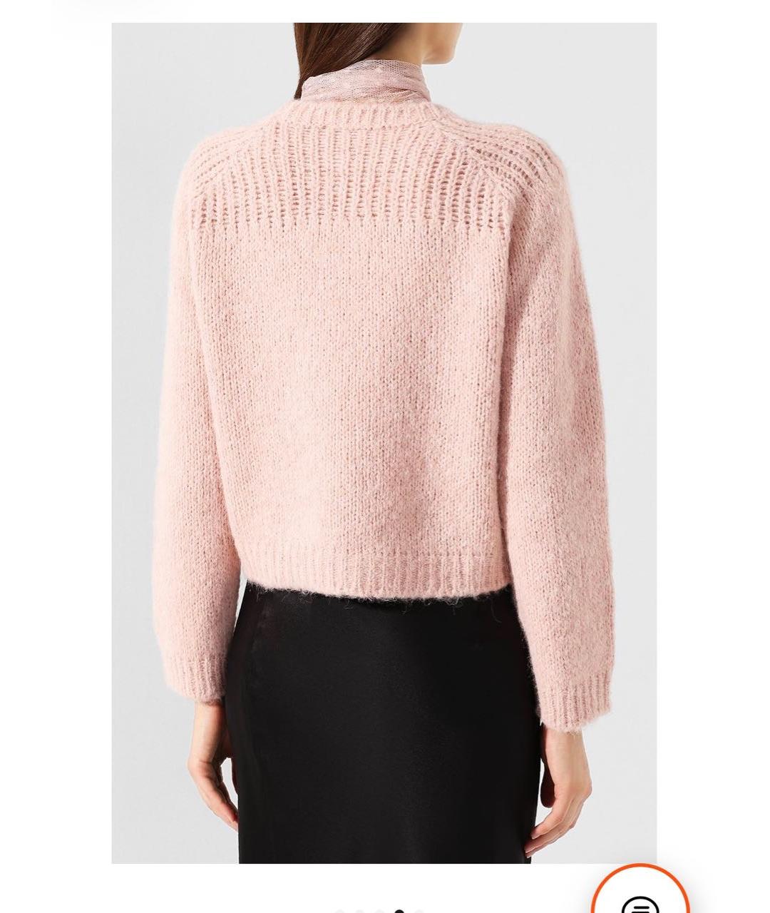 RED VALENTINO Розовый шерстяной джемпер / свитер, фото 2