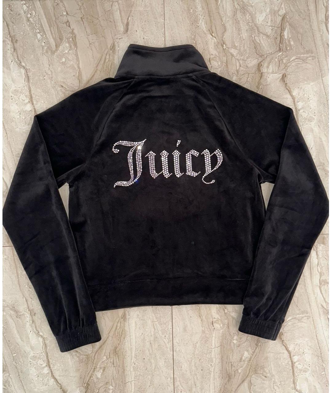 JUICY COUTURE Черный велюровый спортивные костюмы, фото 3