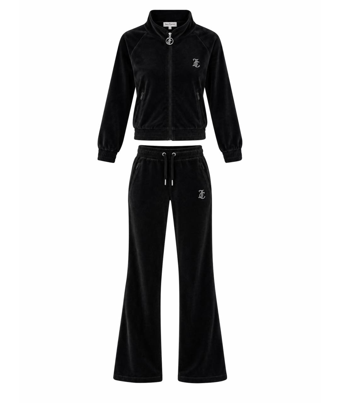 JUICY COUTURE Черный велюровый спортивные костюмы, фото 1