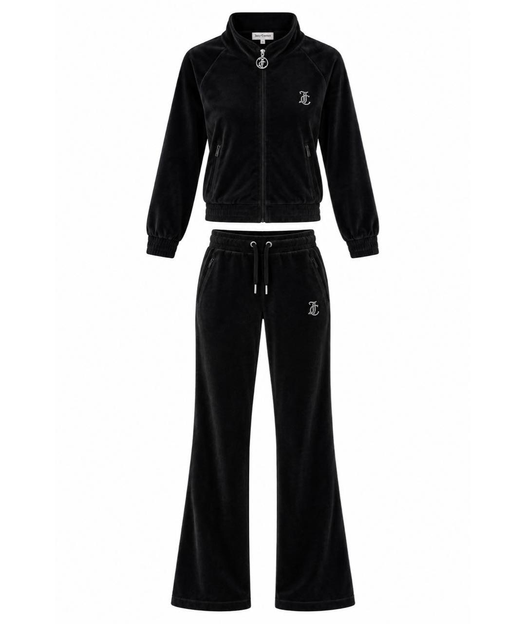 JUICY COUTURE Черный велюровый спортивные костюмы, фото 7