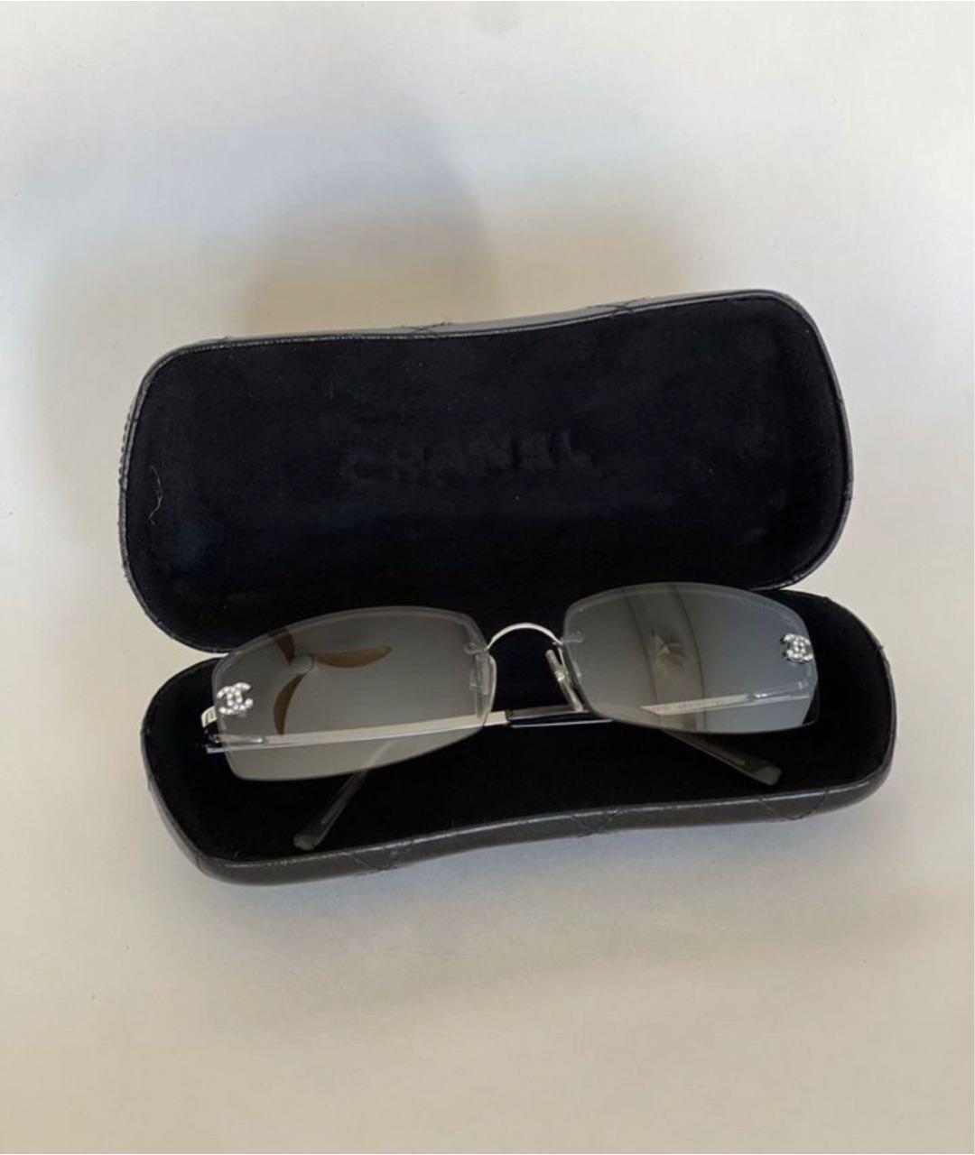 CHANEL Синие металлические солнцезащитные очки, фото 5