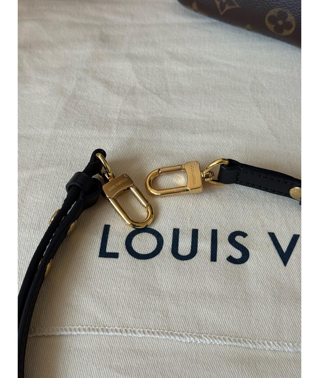 LOUIS VUITTON Коричневая сумка через плечо из канвы, фото 5
