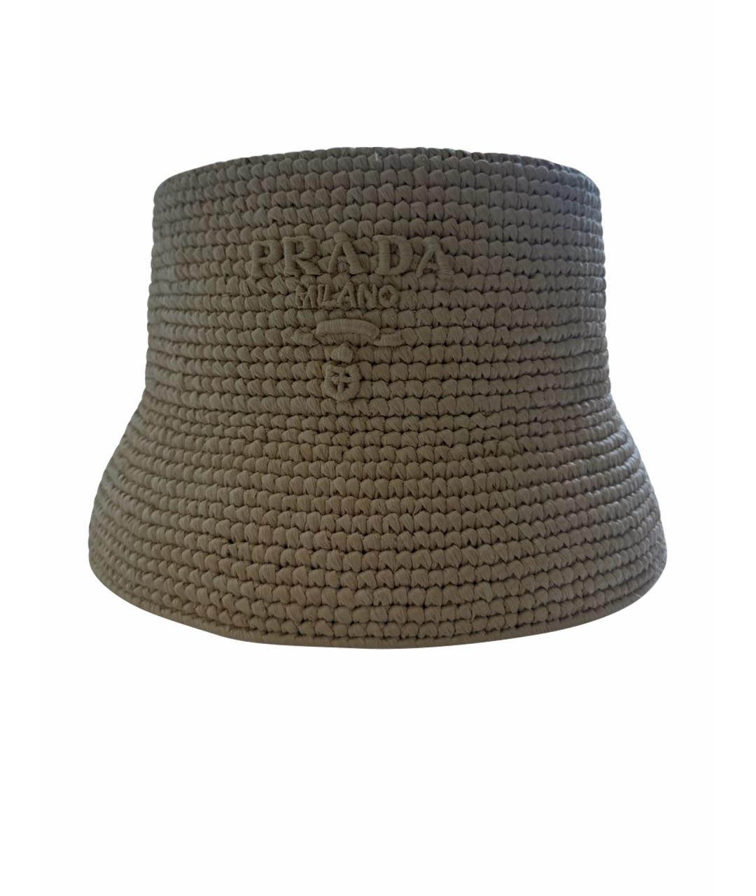 PRADA Бежевая панама, фото 1