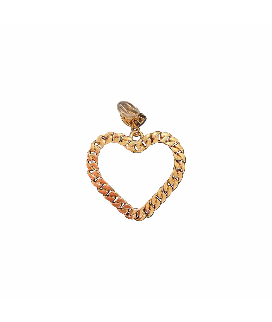 MOSCHINO Золотые латунные клипсы, фото 1