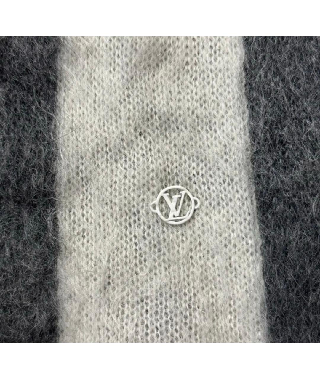 LOUIS VUITTON Серый шерстяной джемпер / свитер, фото 3