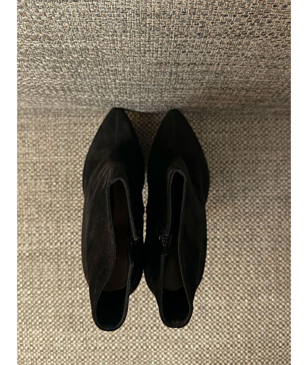 CHRISTIAN LOUBOUTIN Черные замшевые ботильоны, фото 3