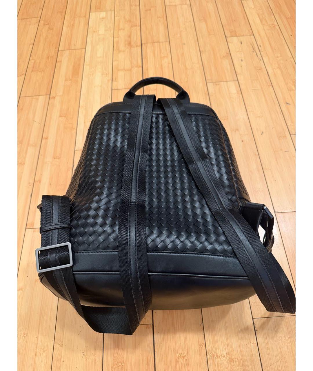 BOTTEGA VENETA Черный кожаный рюкзак, фото 2