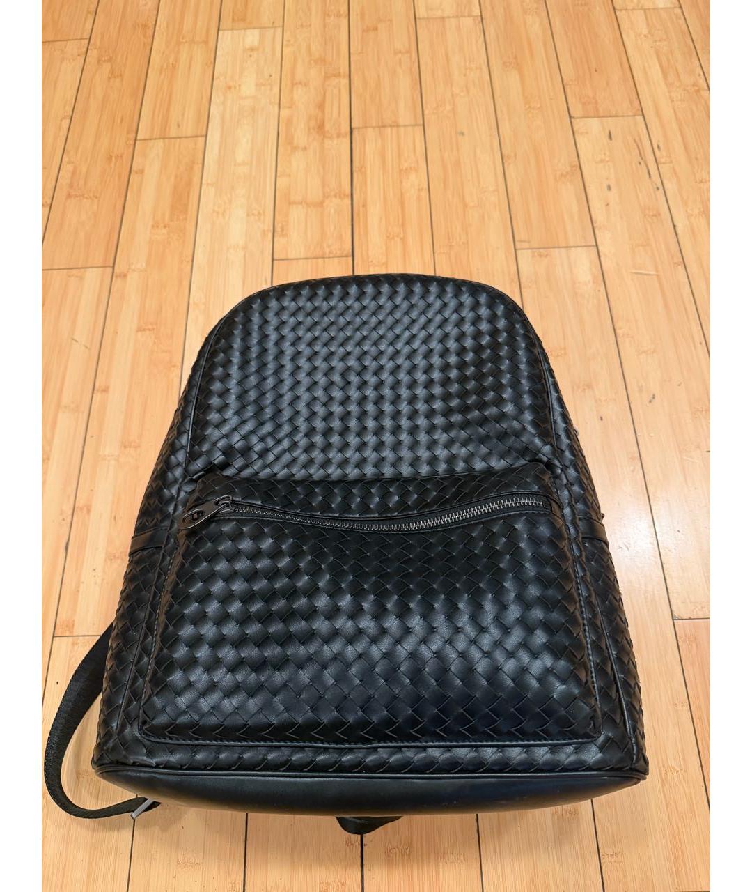 BOTTEGA VENETA Черный кожаный рюкзак, фото 7