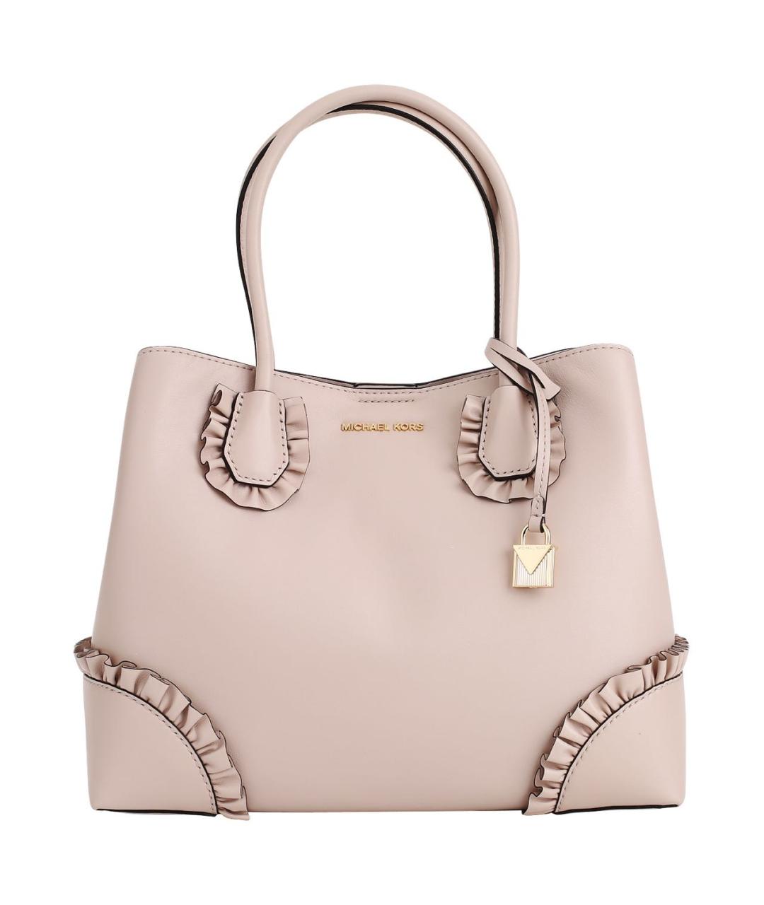 MICHAEL KORS Розовая кожаная сумка тоут, фото 8