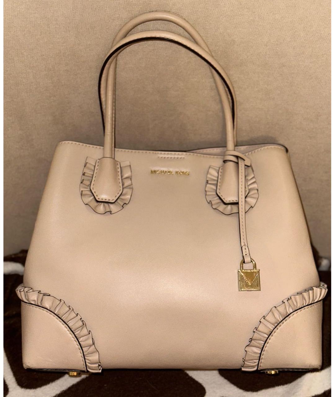 MICHAEL KORS Розовая кожаная сумка тоут, фото 9