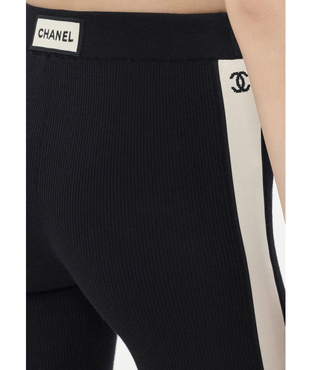 CHANEL Черные леггинсы и велосипедки, фото 2