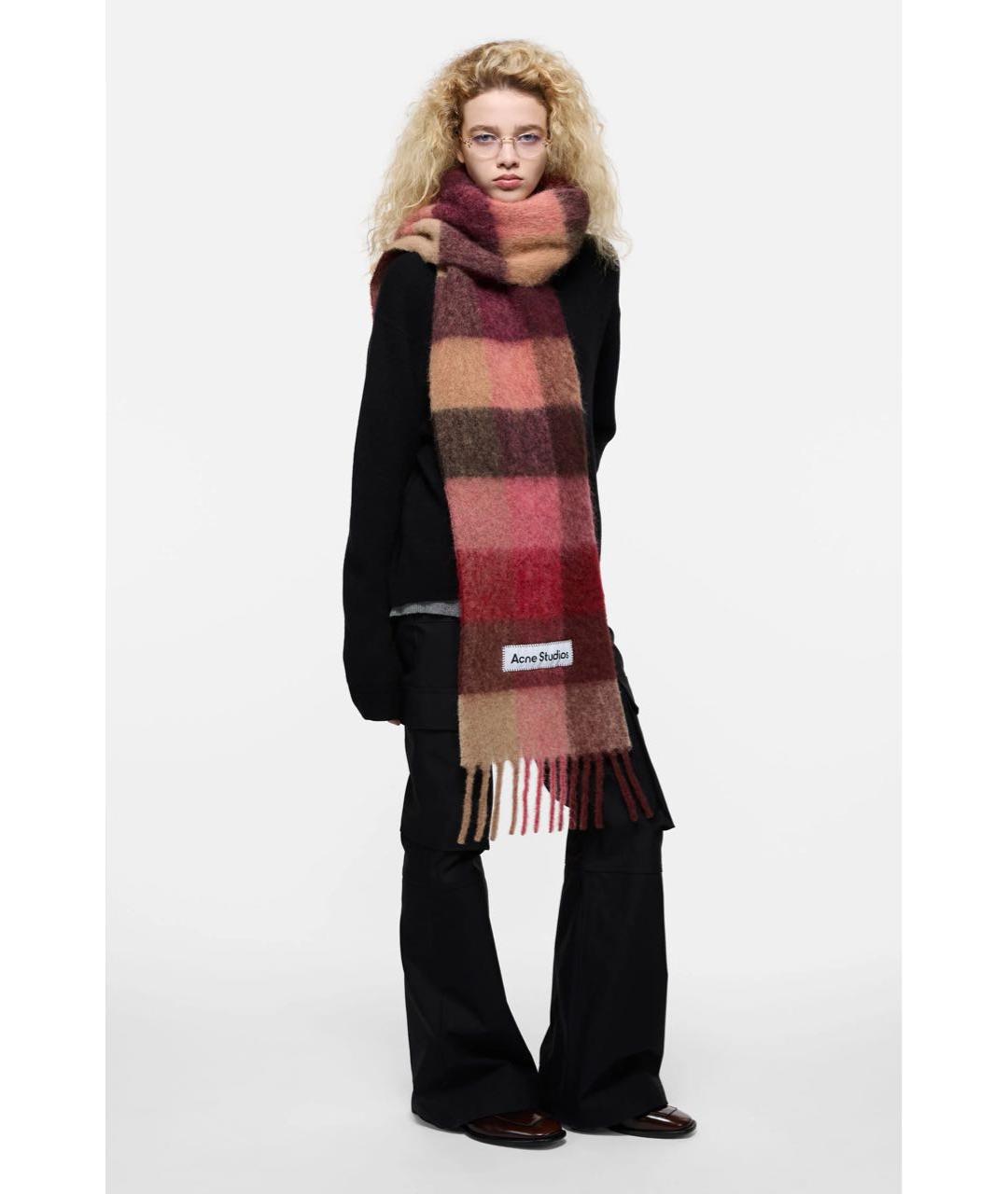 ACNE STUDIOS Красный шарф, фото 2