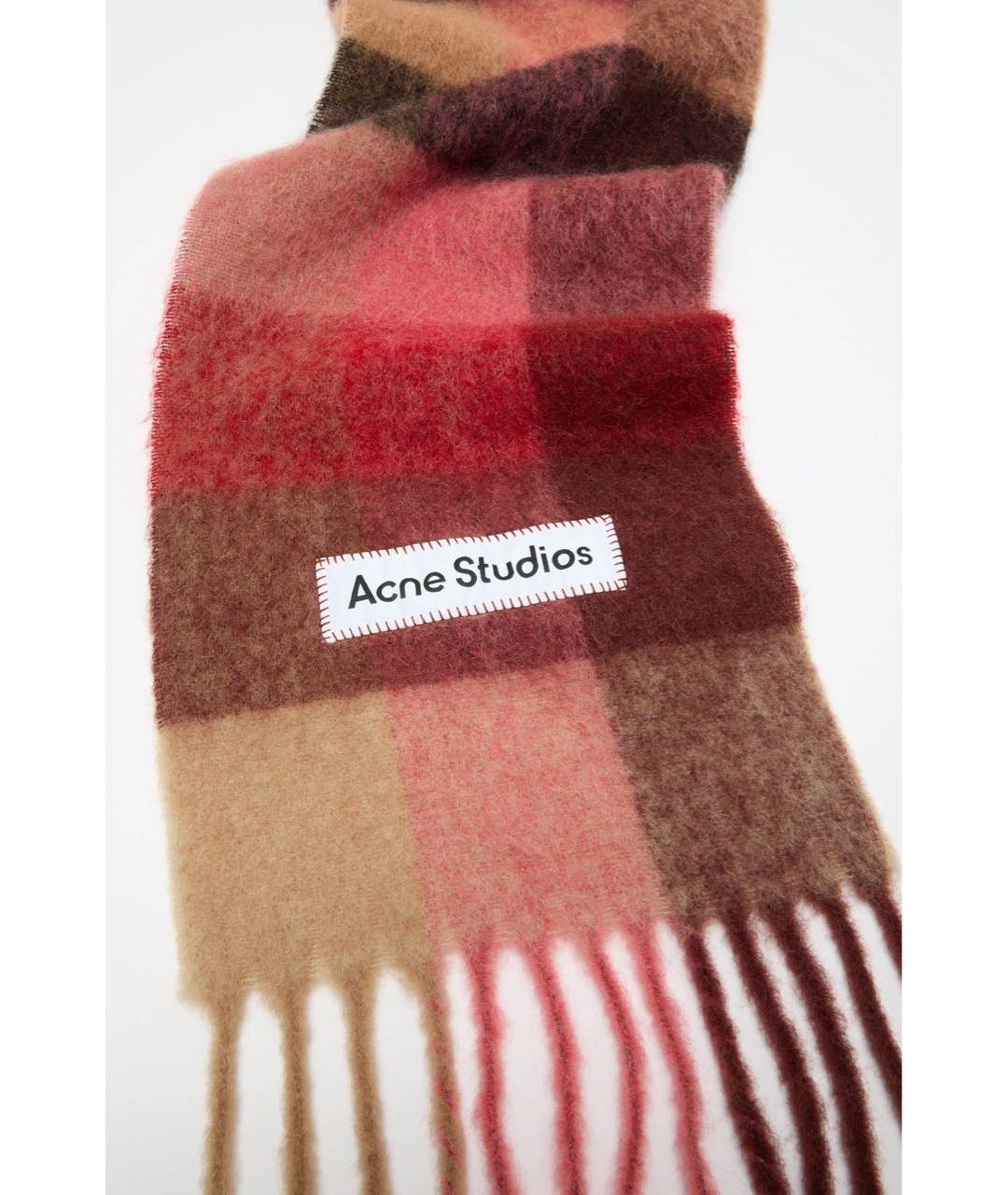 ACNE STUDIOS Красный шарф, фото 3