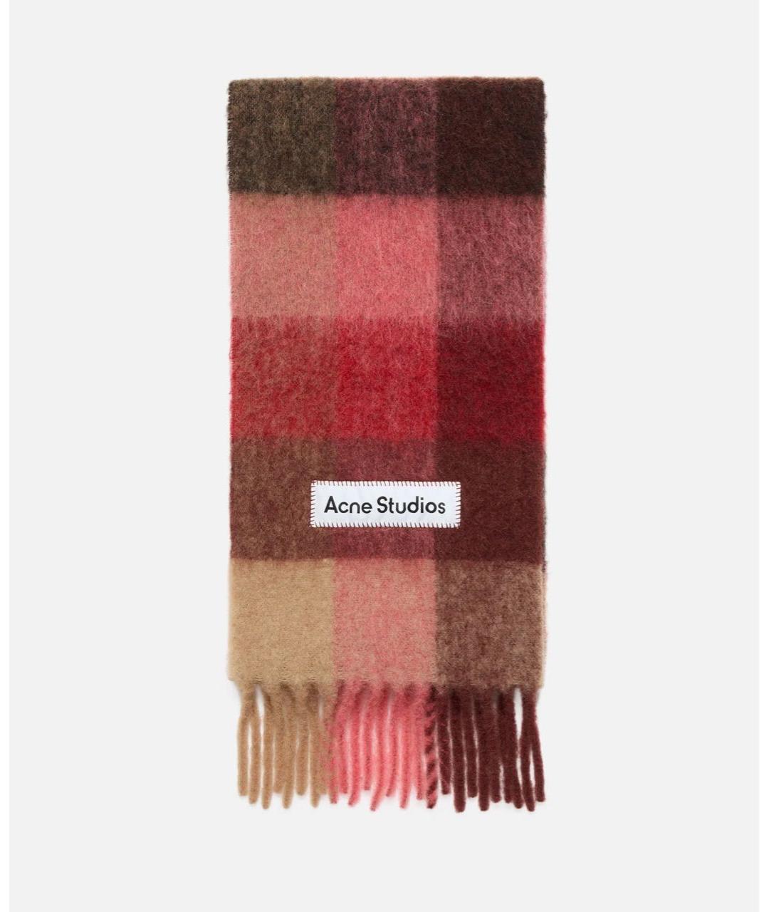 ACNE STUDIOS Красный шарф, фото 5