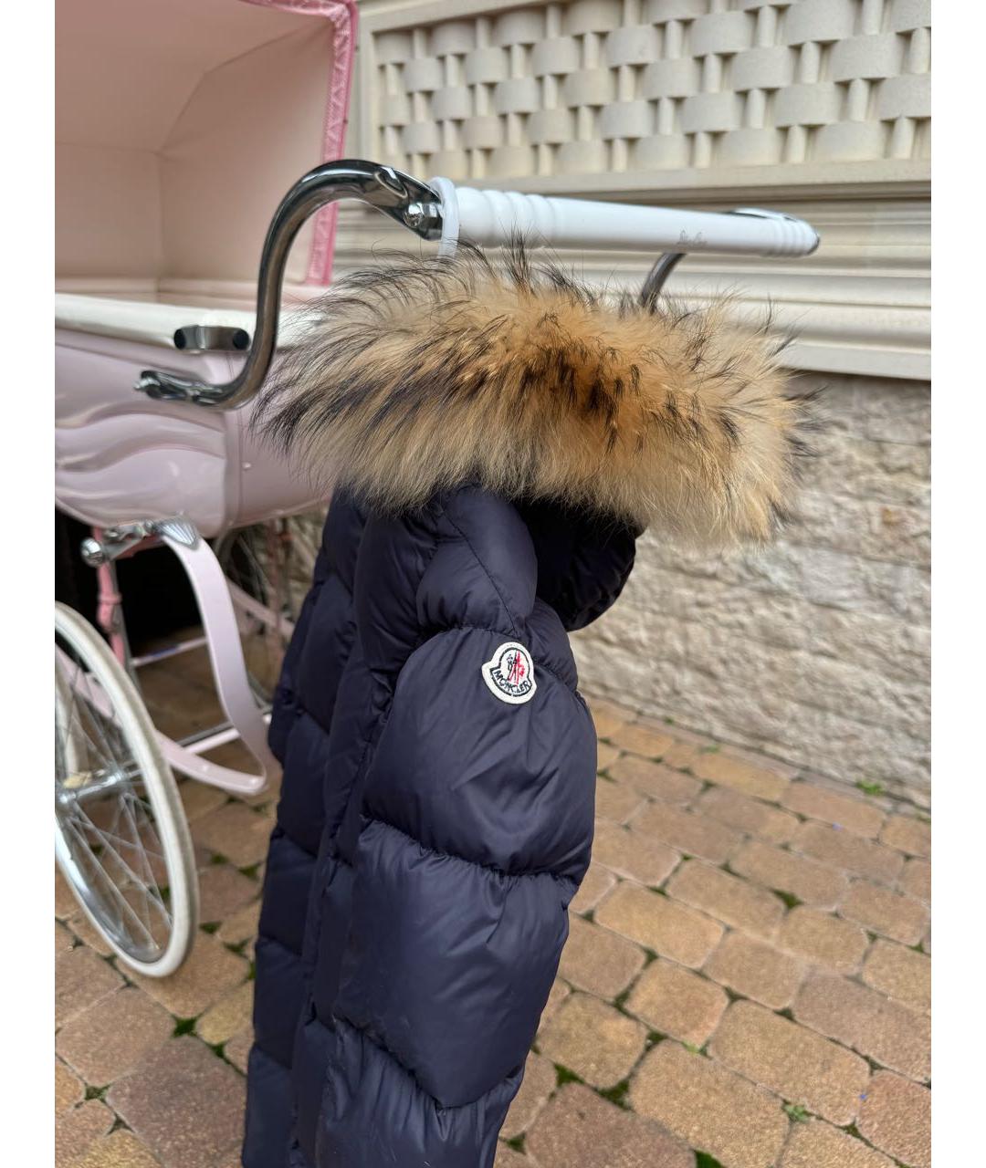 MONCLER Темно-синий хлопковый комбинезон, фото 2