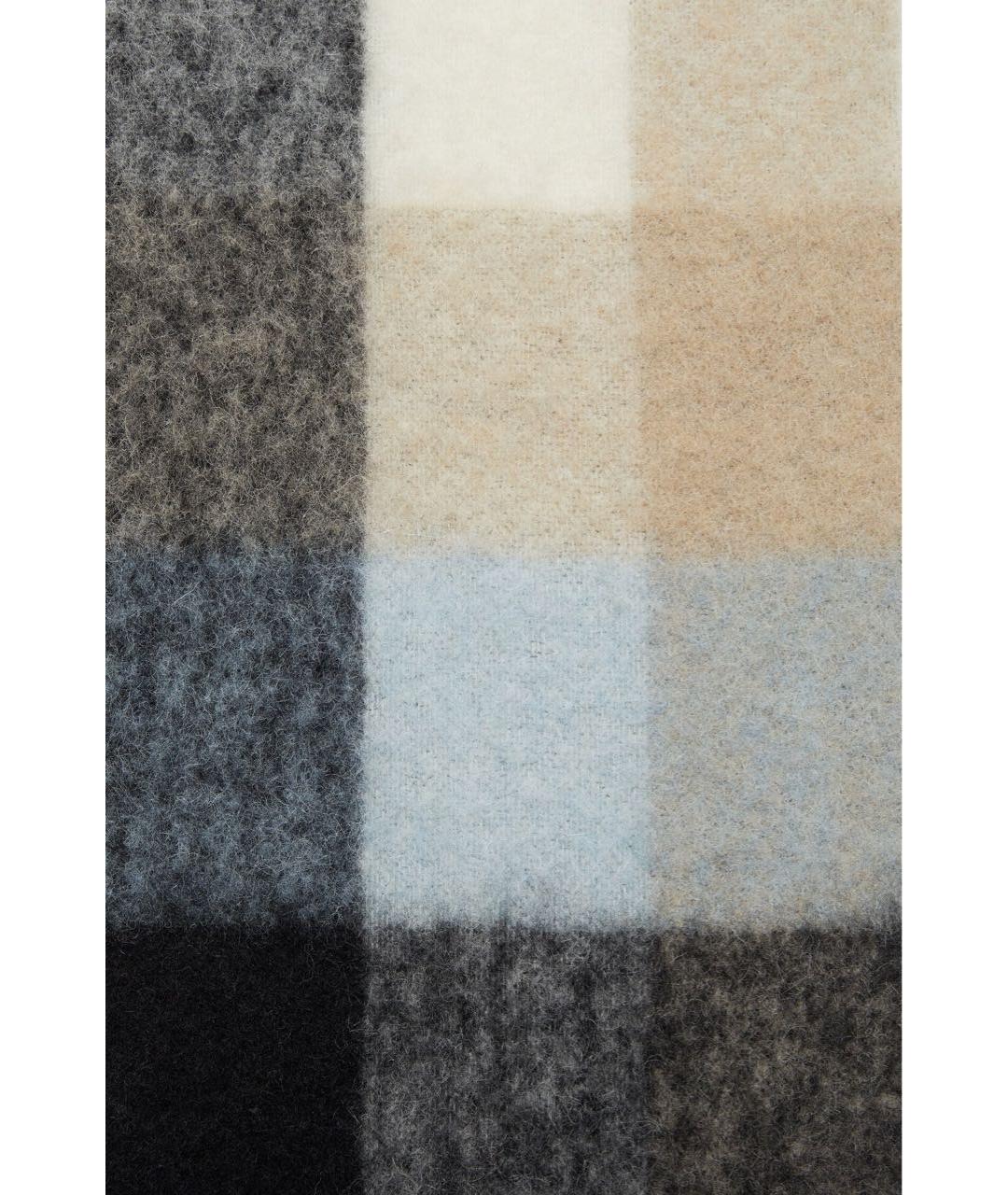 ACNE STUDIOS Голубой шерстяной шарф, фото 4