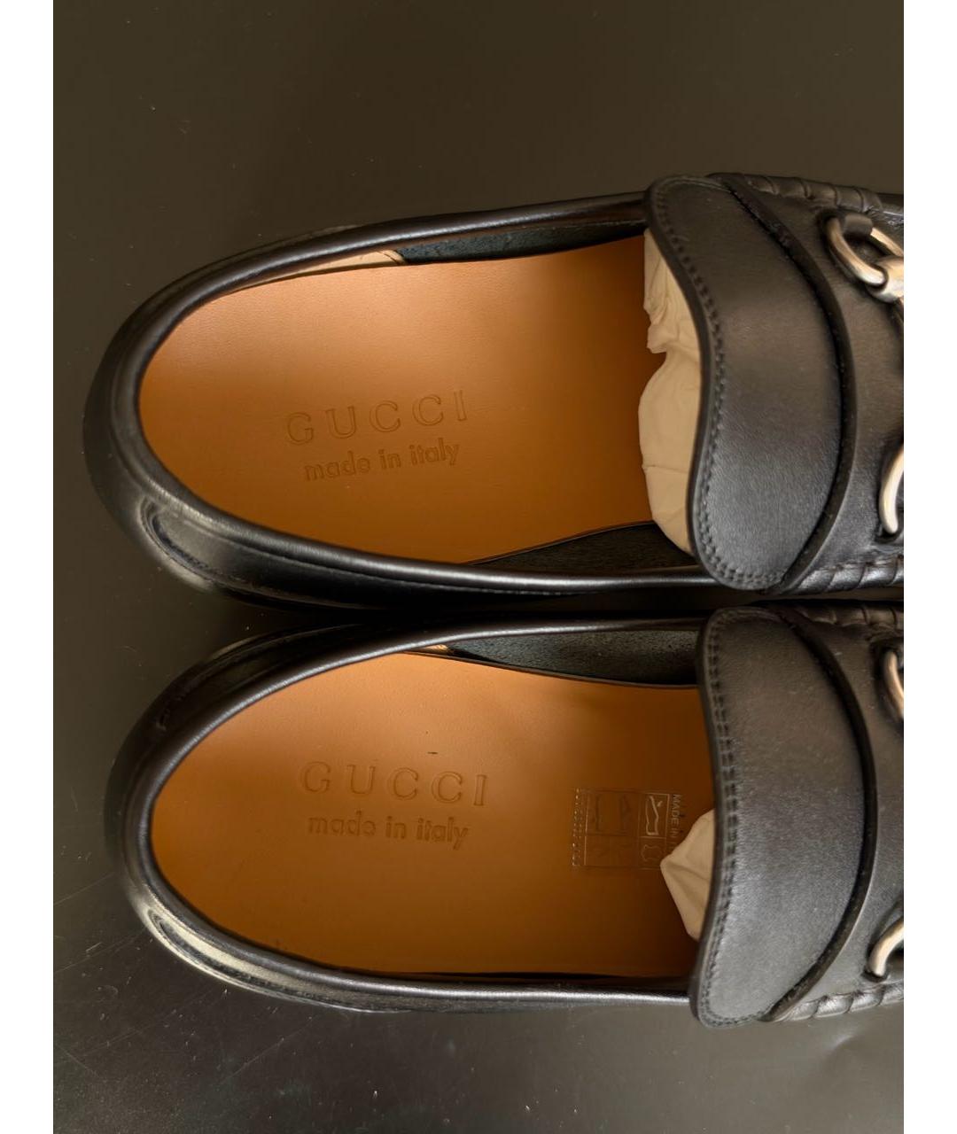 GUCCI Кожаные лоферы, фото 3