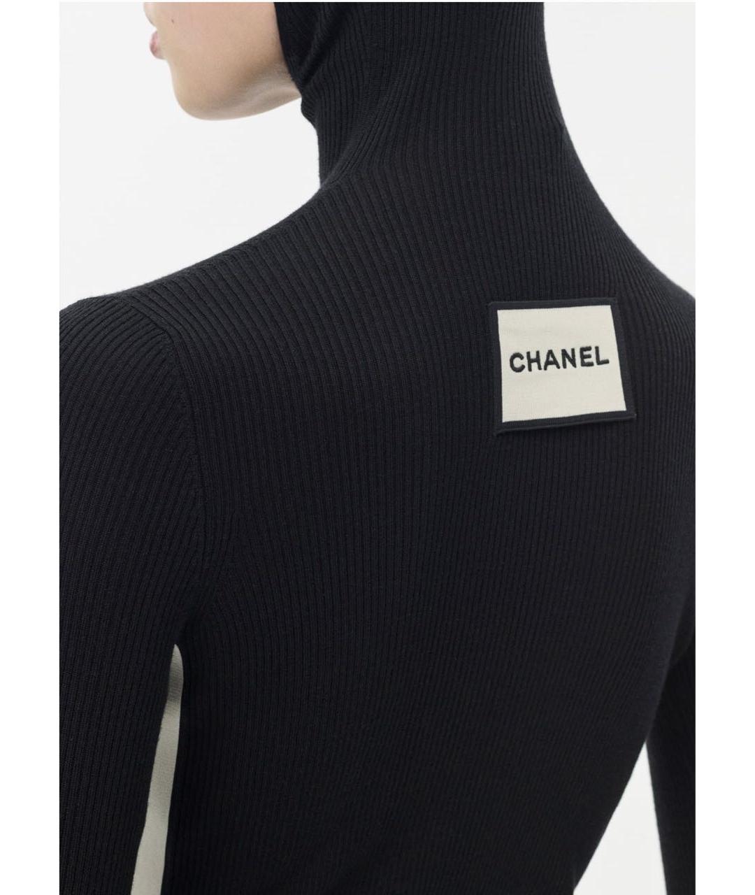 CHANEL Черная водолазка, фото 2