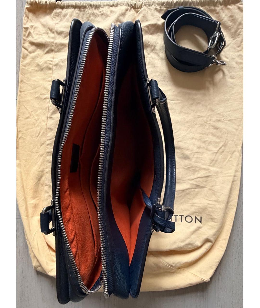 LOUIS VUITTON Синяя кожаная сумка на плечо, фото 6
