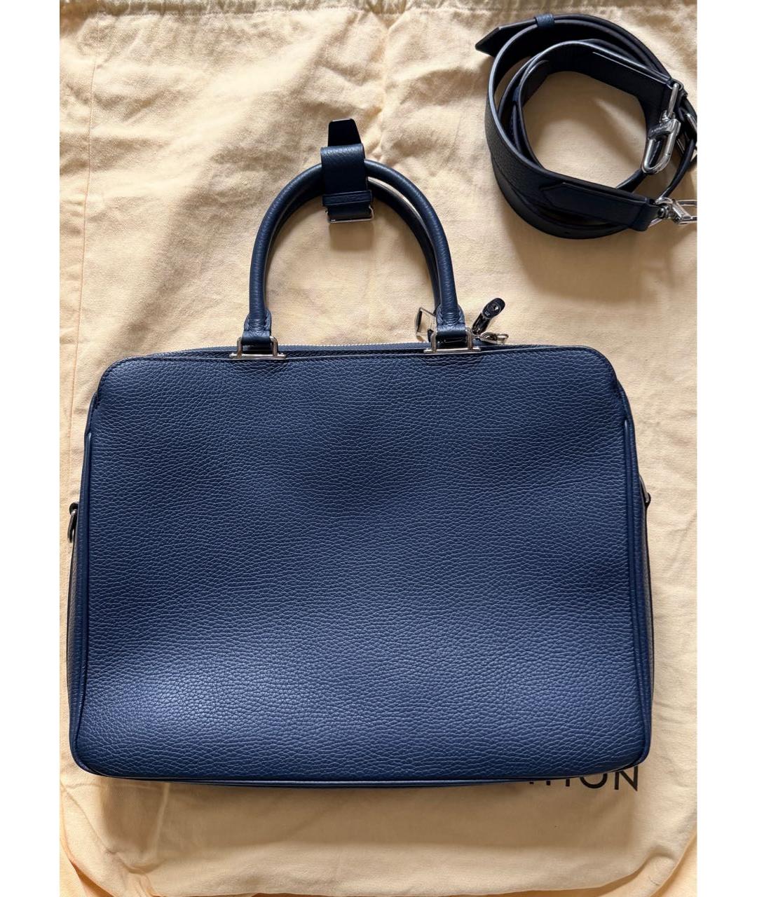 LOUIS VUITTON Синяя кожаная сумка на плечо, фото 7