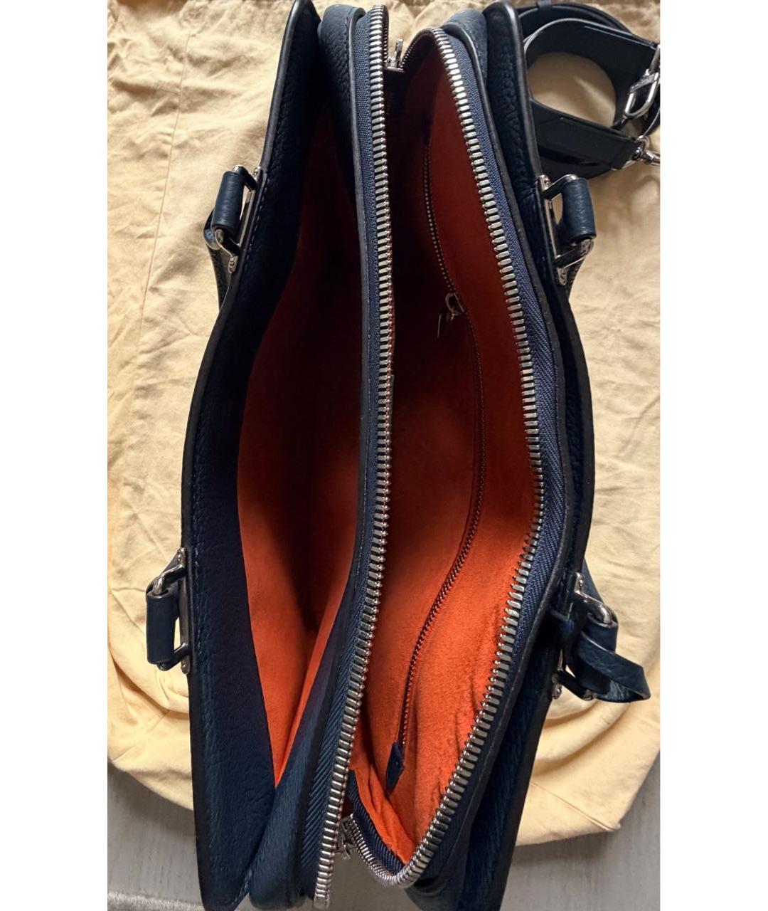 LOUIS VUITTON Синяя кожаная сумка на плечо, фото 3