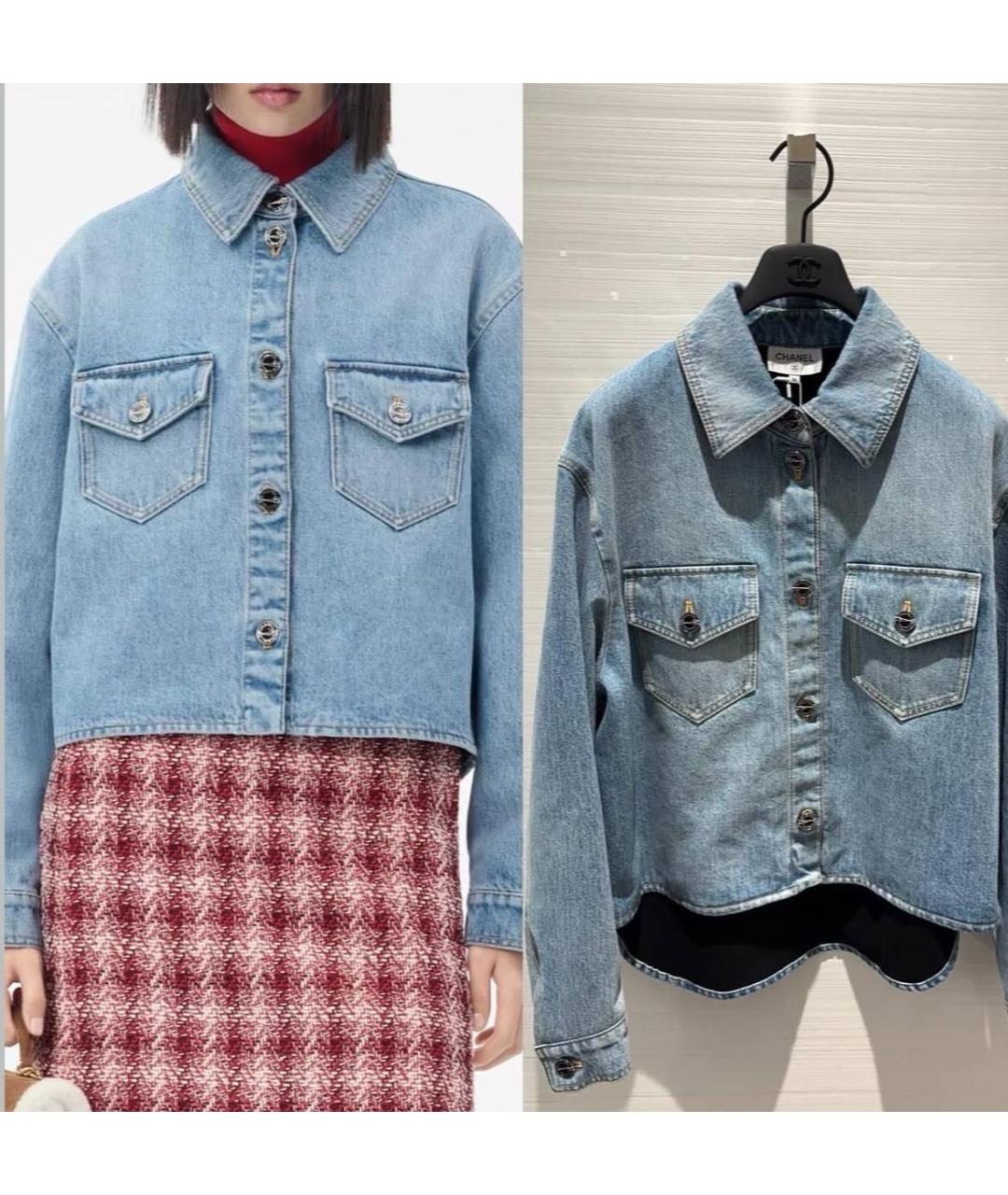 CHANEL Голубая рубашка, фото 4