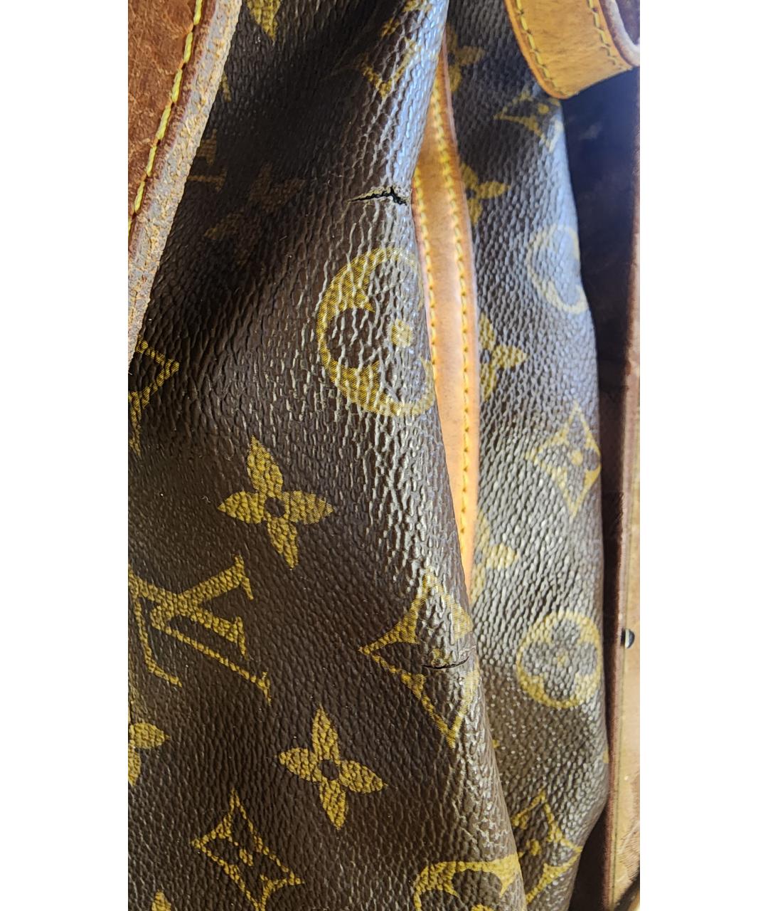 LOUIS VUITTON Коричневая сумка через плечо из канвы, фото 7